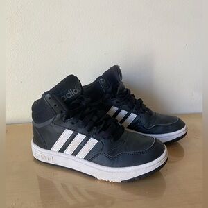 Adidas Kids Boys 3 Stripes High Top Shoes Size 1